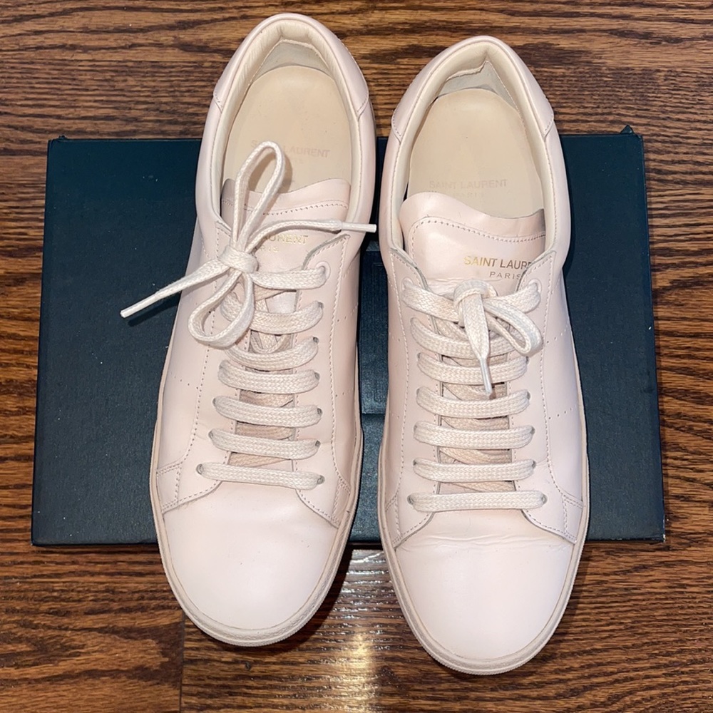 Saint Laurent EG Shell Alpha Lace UP Sneakers - Picture 7 of 9